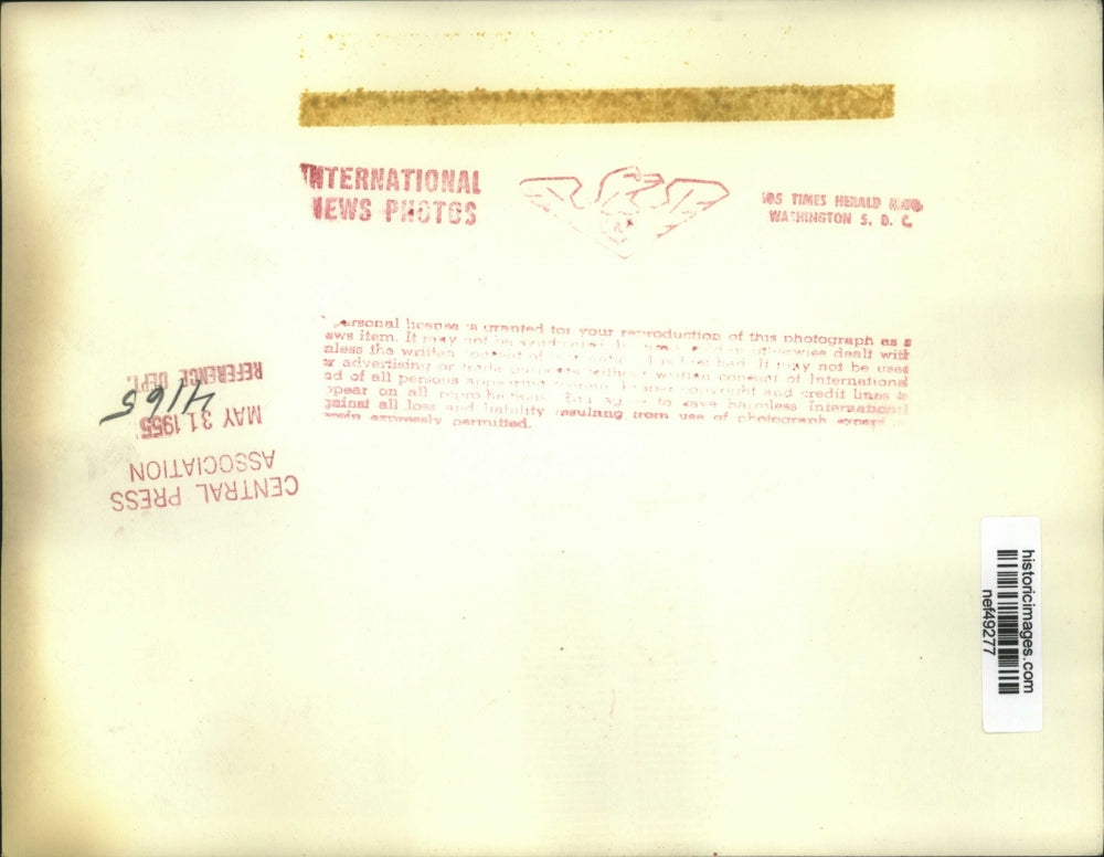 1955 Press Photo Unknown Male at Convention - nef49277