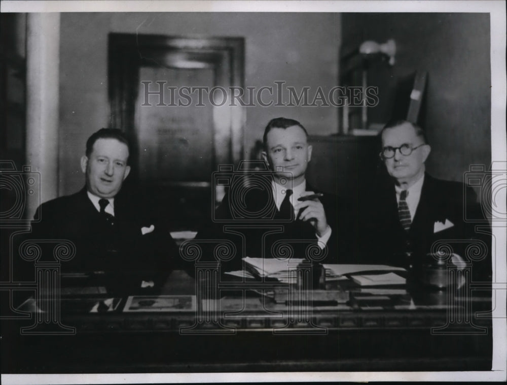 1934 Press Photo Prosecutors Attorneys in the Trial of Phil Kennamer