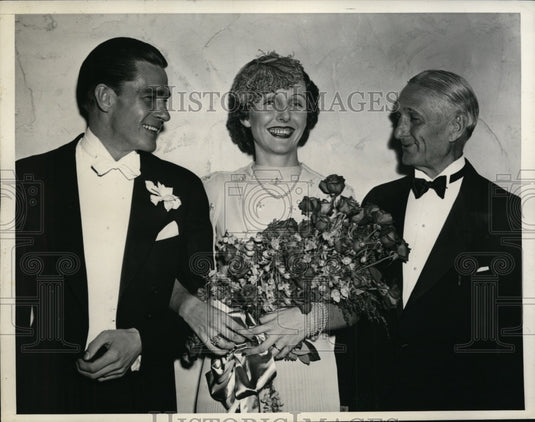 1938 Press Photo William A. Hinshaw, Ellen Wilson McAdoo, William Gibbs McAdoo