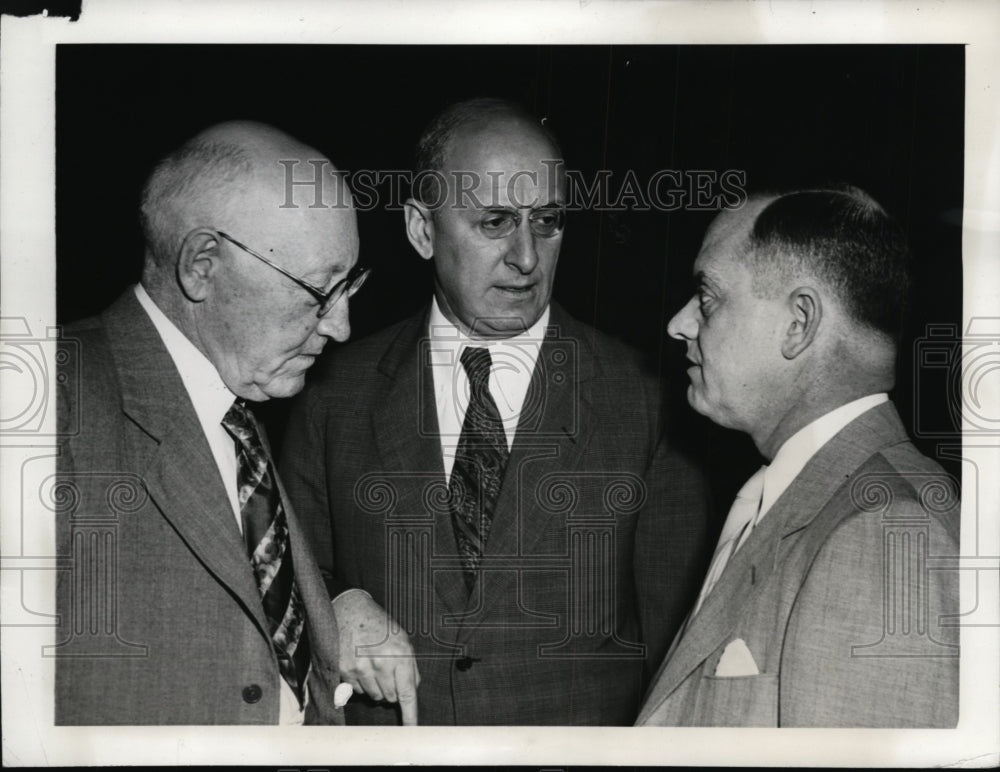 1939 Press Photo Robert L. Doughton, Henry Morgenthau, Jr., Jere Cooper