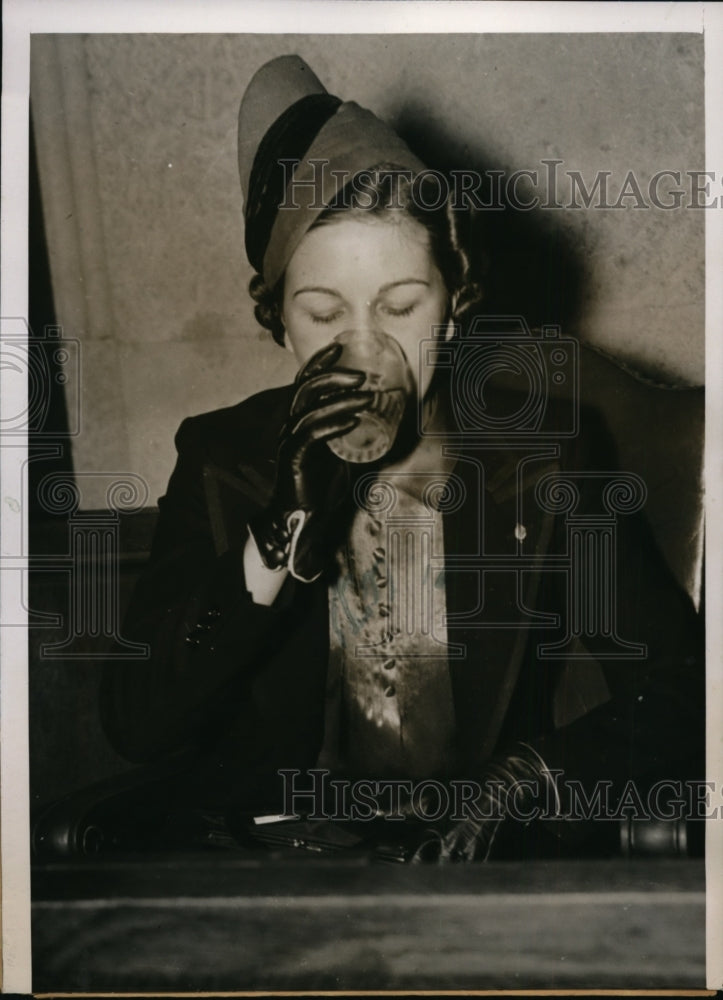 1938 Press Photo Margaret Sikora During Husband's Murder Trial, Chicago