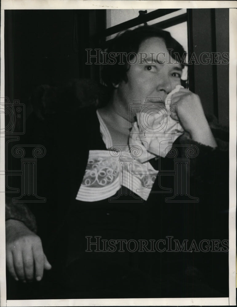 1935 Press Photo Frances Willis at Coroners Inquest of Walter F. Hammond, L.A.