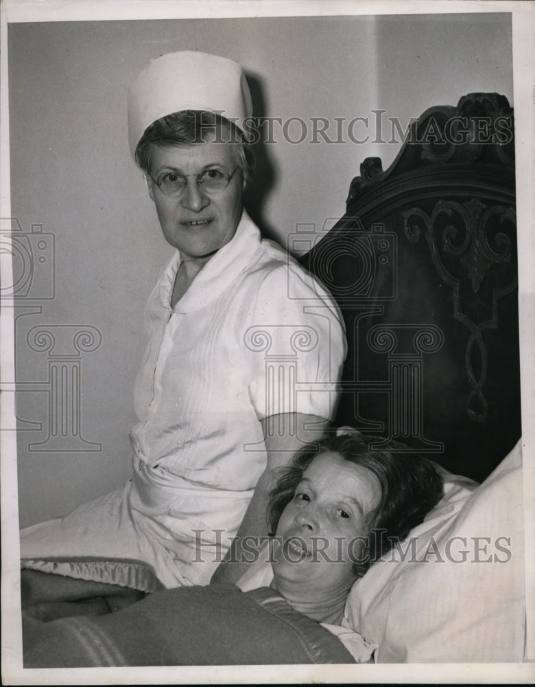 1938 Press Photo Norma Meeks, Recovering from Pneumonia After Kidnapping- Historic Images