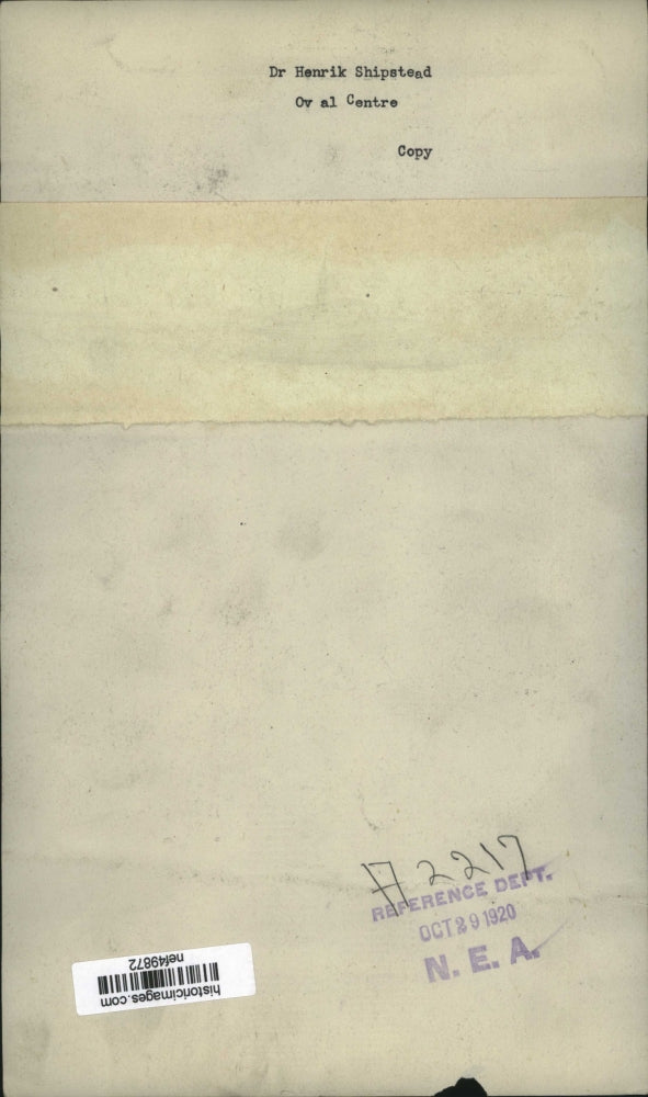 1920 Press Photo Dr Henrik Shipstead - nef49872