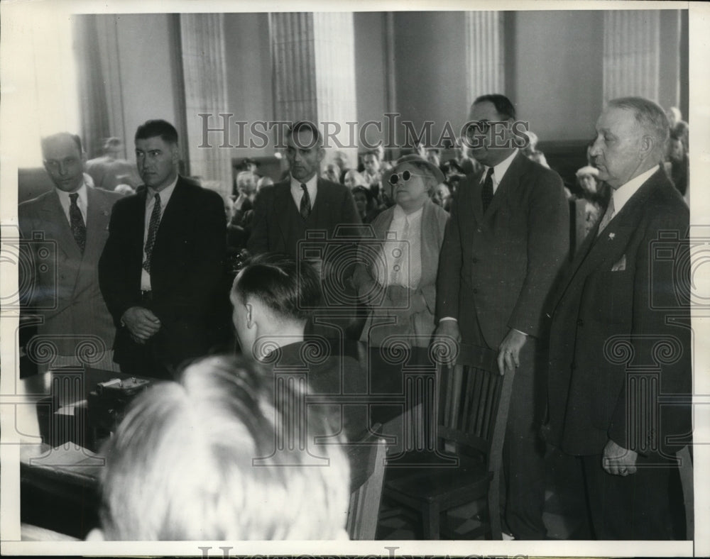 1936 Press Photo Assembly Committee investigating Charges of State Rum Graft