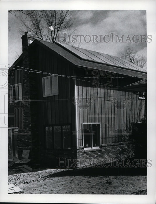 1978 Press Photo Solar Heated House Built by Parma, Ohio High School Students