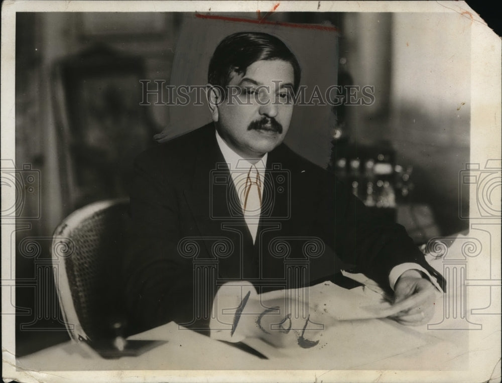 1931 Press Photo French Premier Laval Prior to Visiting America- Historic Images