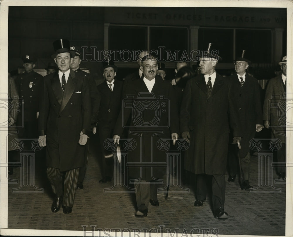 1931 Press Photo Premier Laval of France Leaves New York for Washington, D.C.- Historic Images