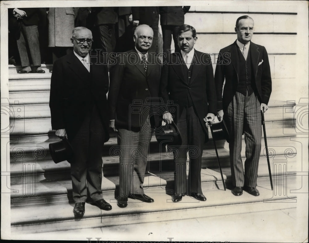1931 Press Photo Premier Pierre Laval of France visit U.S. Capito - nef50349
