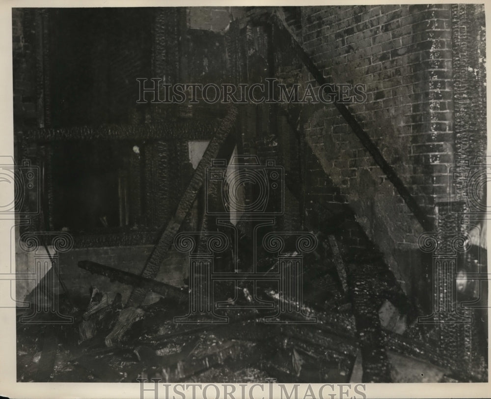 1931 Press Photo Fire Damage - nef50379