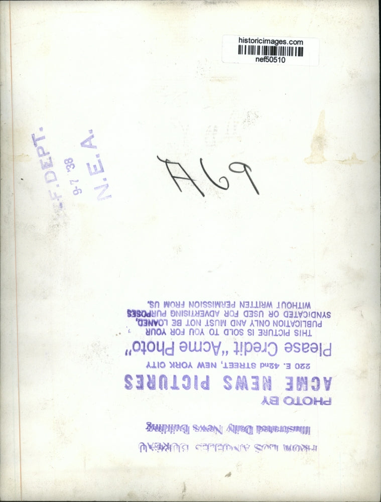 1938 Press Photo William Gibbs McAdoo, Election Inspector A.N. Orgibet