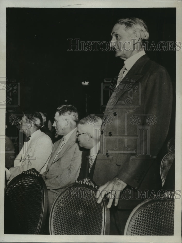 1932 Press Photo William Gibbs McAdoo at Democratic Resolutions Meeting, Chicago