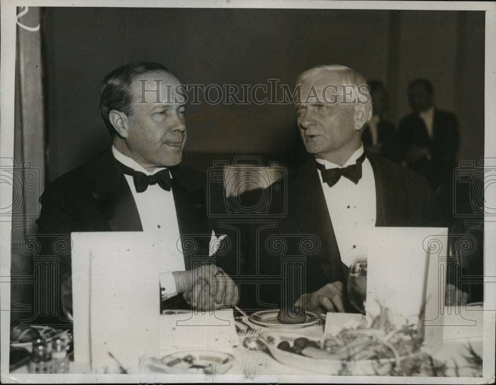 1936 Press Photo Robert Bulkley & Thomas Gore at Annual Jackson Day Dinner