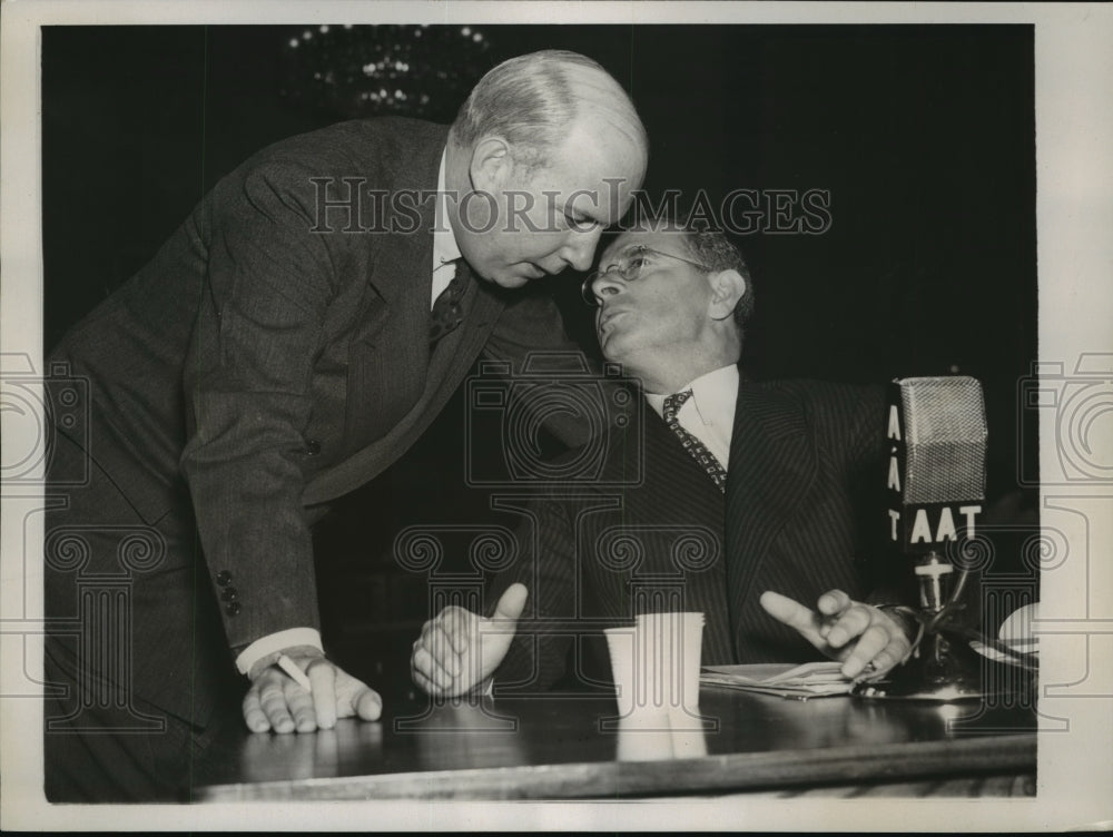 1940 Press Photo Edmund Toland Gen Counsel and Sidney Hillman Labor Expert