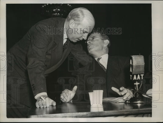 1940 Press Photo Edmund Toland Gen Counsel and Sidney Hillman Labor Expert