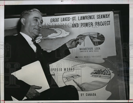 1946 Press Photo George F Shafer Testifies Before Senate Foreign Relations Comm