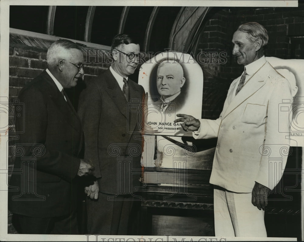 1932 Press Photo William McAdoo at the Garner Headquarters in Sherman Hotel