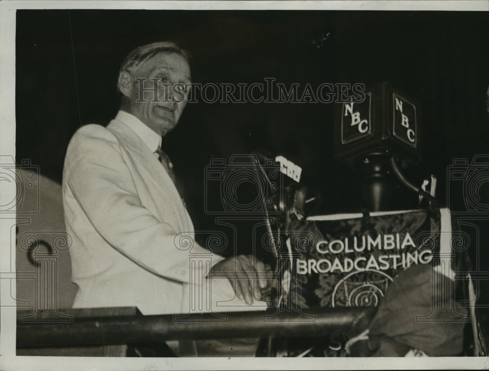 1932 Press Photo Sen.William Gibbs McAdoo at Speakers Platform during debate