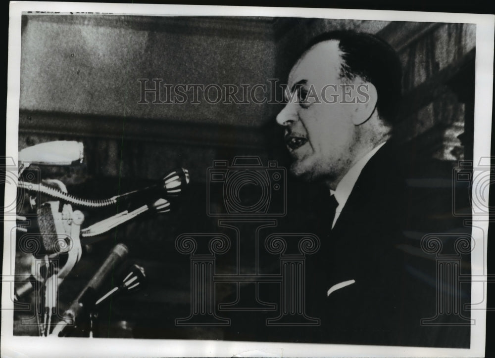 1968 Press Photo Greek Premier George Papadopoulos During News Conference