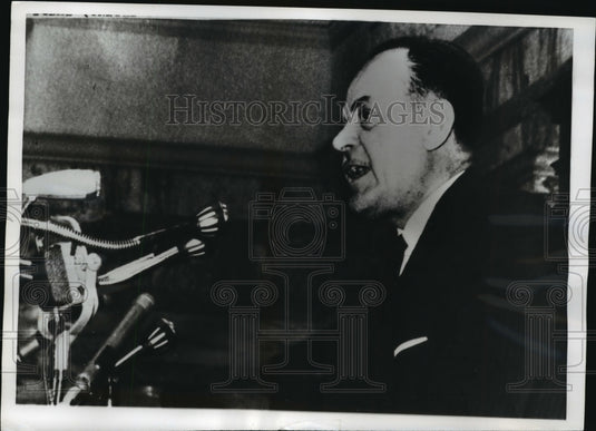 1968 Press Photo Greek Premier George Papadopoulos During News Conference