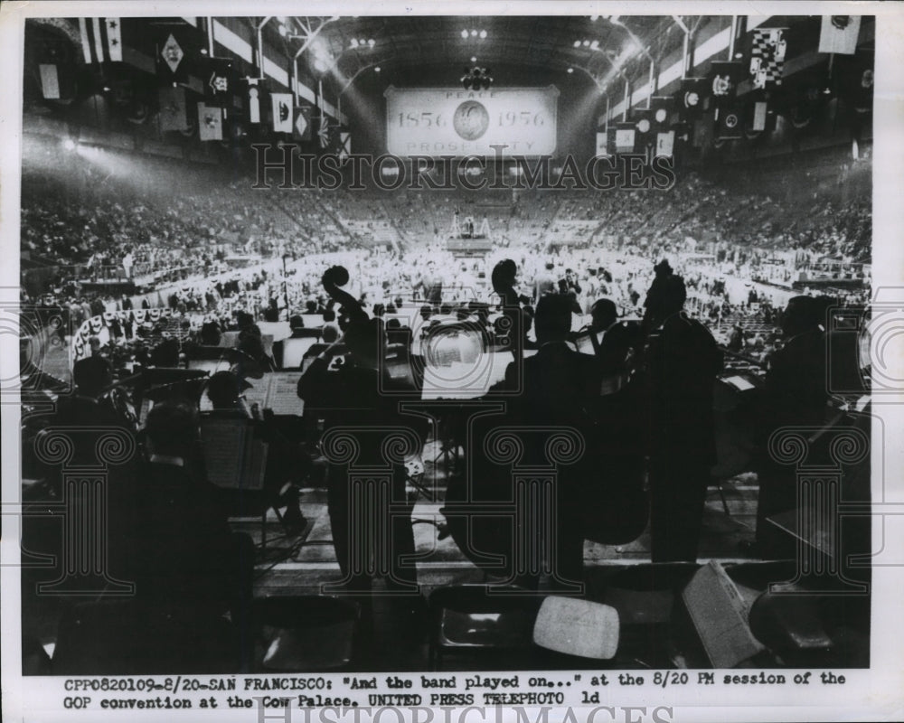 1956 Press Photo GOP National Convention at Cow Palace, San Francisco