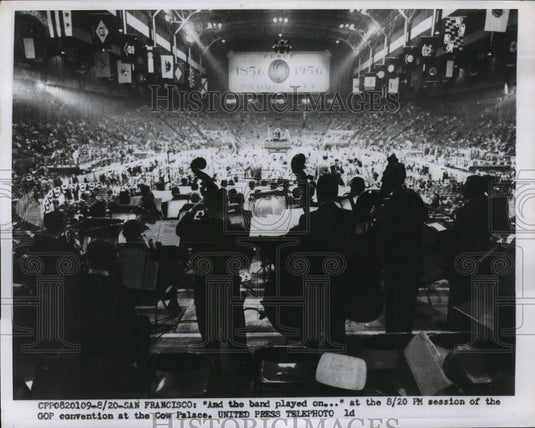 1956 Press Photo GOP National Convention at Cow Palace, San Francisco