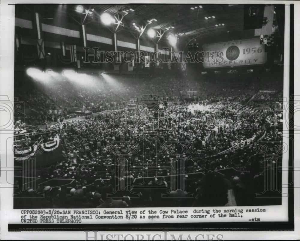 1956 Press Photo Republican National Convention at Cow Palace, San Francisco