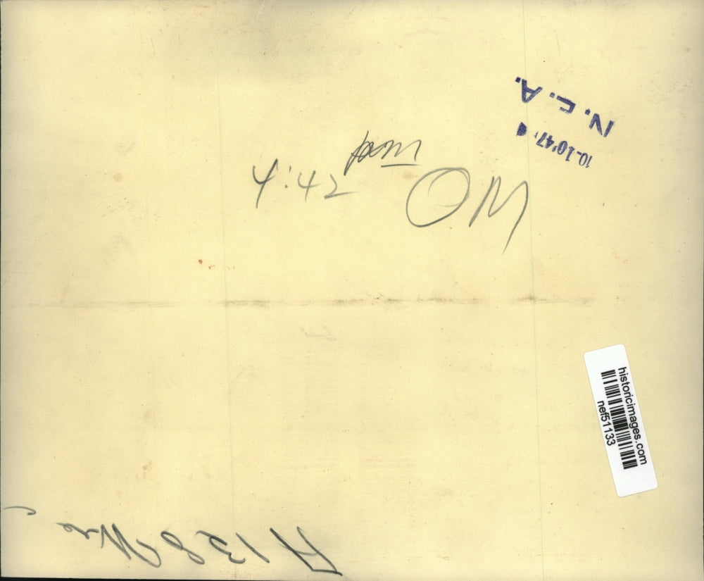 1947 Press Photo Priest with Richard Pedula, Injured in Car Wreck, Chicago