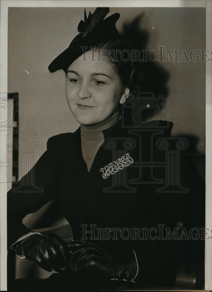 1938 Press Photo Mrs.Margaret Sikora testify against Husband murder trial