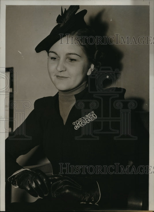 1938 Press Photo Mrs.Margaret Sikora testify against Husband murder trial