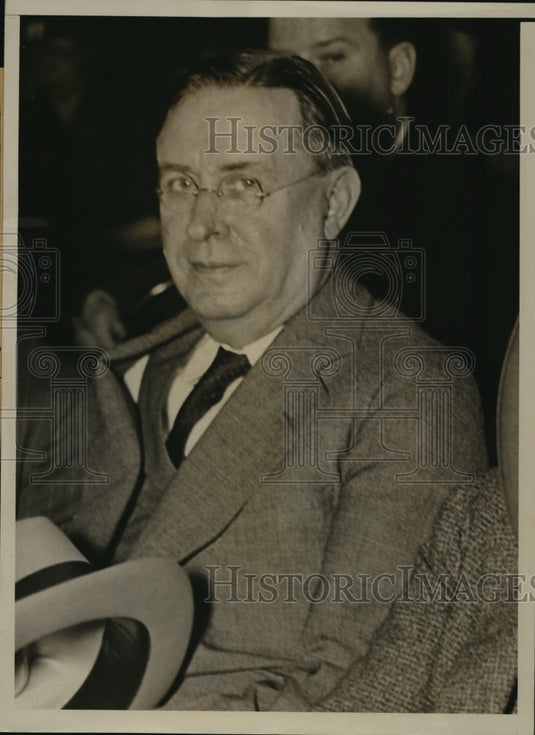 1937 Press Photo Edward Keating Attends Hearing on Child Labor by a Senate Group