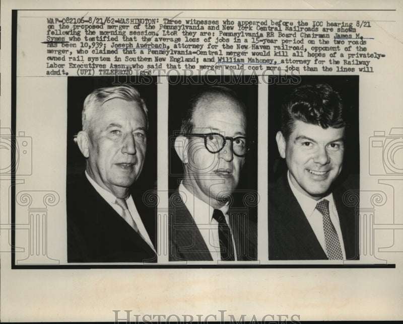 Load image into Gallery viewer, 1962 Press Photo Three Witnessed appeared before ICC hearing at Washington
