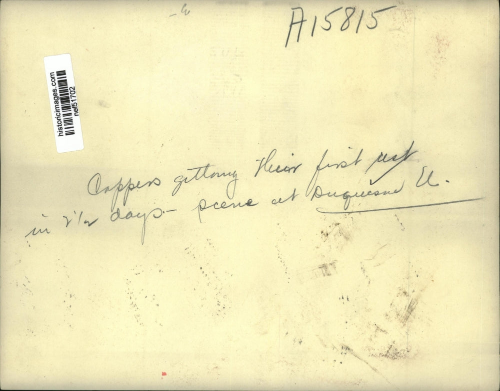 Undated Press Photo Scene at Duquesne University taking rest at 2 days