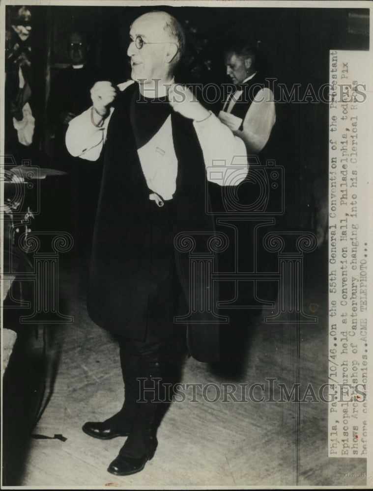 Press Photo Archbishop of Canterbury Before Protestant Episcopal Ceremony