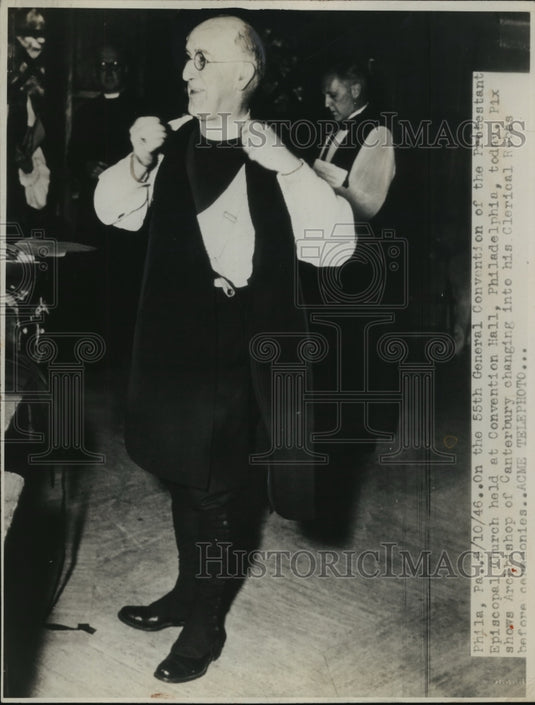 Press Photo Archbishop of Canterbury Before Protestant Episcopal Ceremony