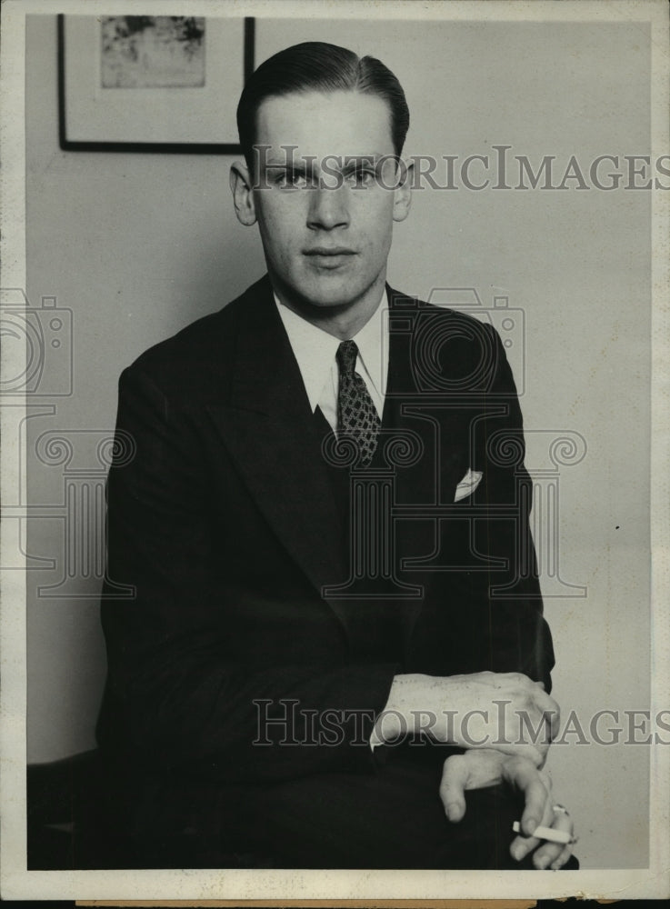 1930 Press Photo John C.Stewart youngest member of Chicago Stock Exchange