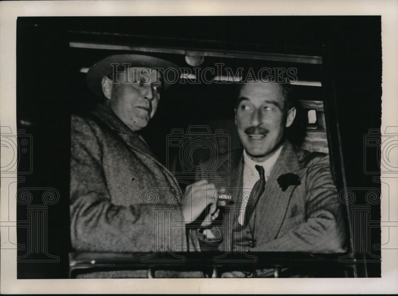 Load image into Gallery viewer, 1937 Press Photo British Ambassador Henderson and Rep. Gilbert leaves Berlin
