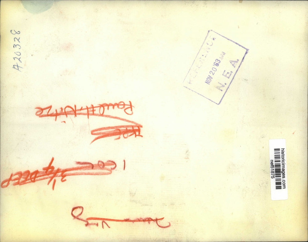 1963 Press Photo Paul H. Nitze Sec. of Navy and Sen. Richard B Russell of Ga.