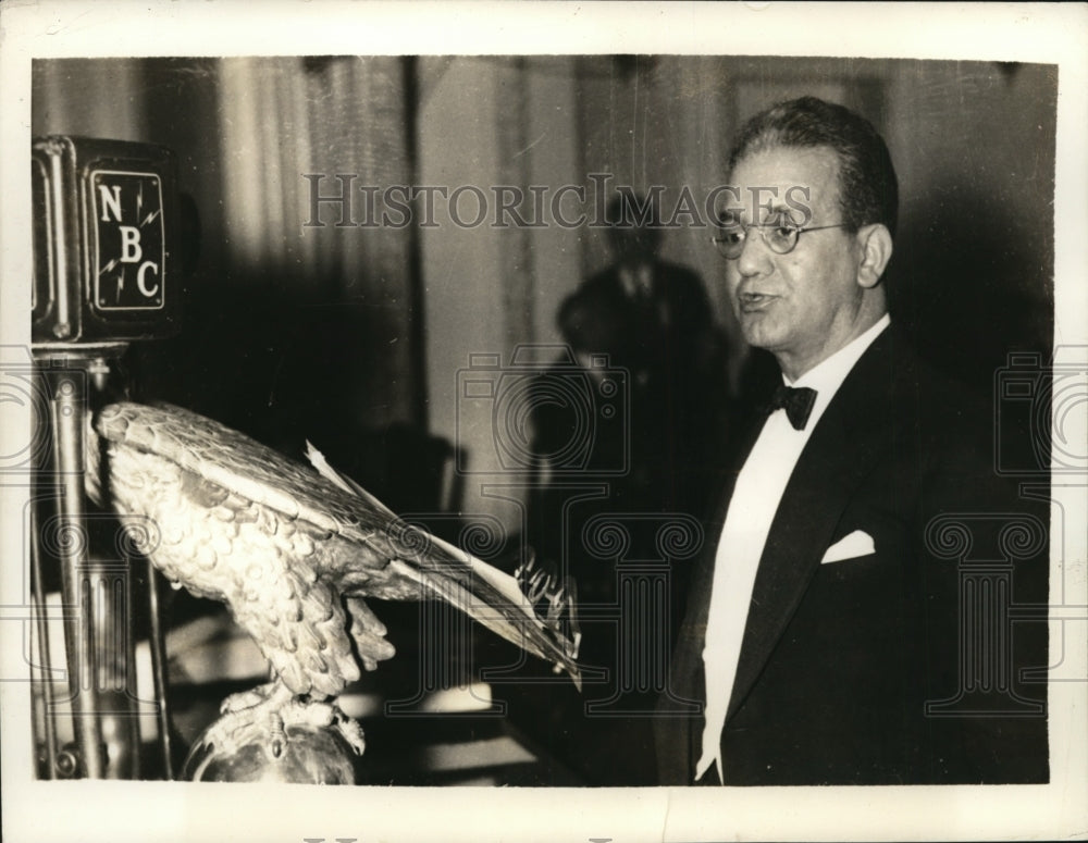 1934 Press Photo Ferdinand Pecora Speaks before Conference on Crime, Washington