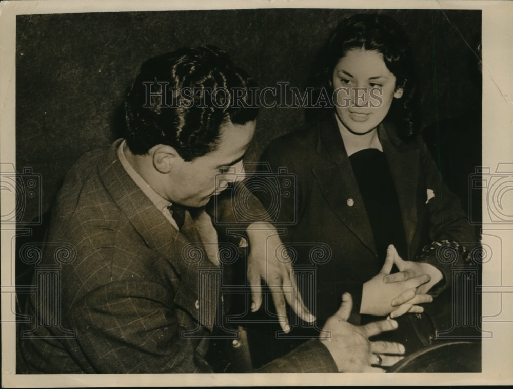 1939 Press Photo William &amp; Emma Spinelli at Murder Trial of Father Virgilis- Historic Images