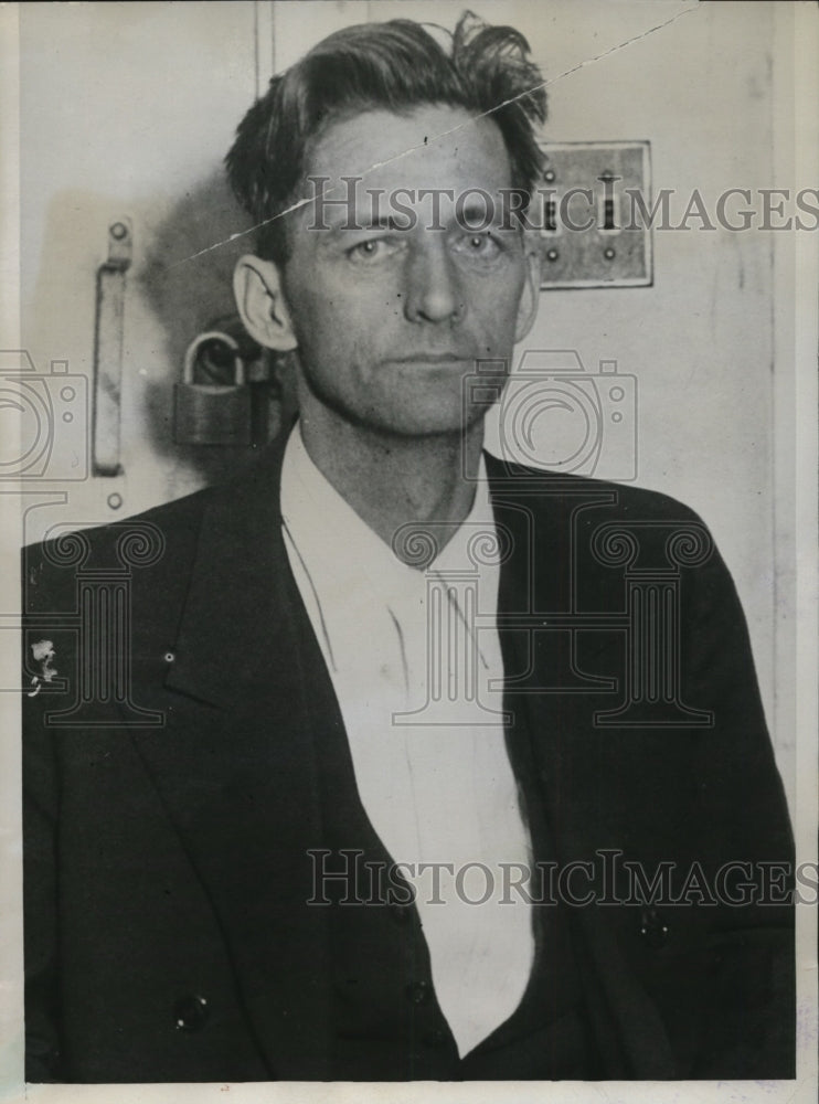 1934 Press Photo John Cane, Oklahoma City Murderer - nef52340