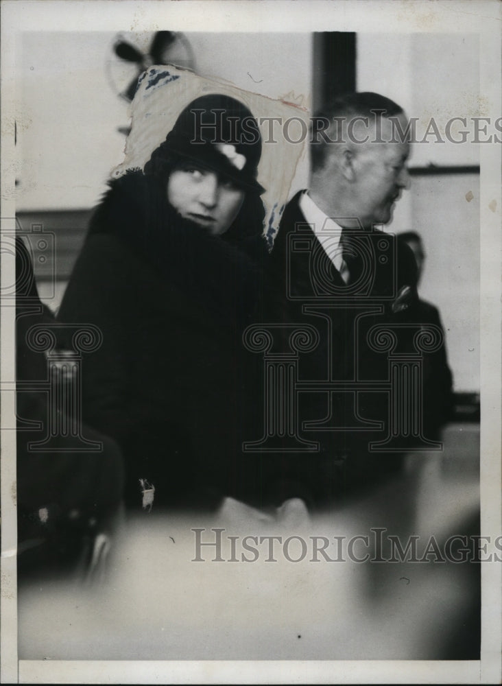 1934 Press Photo Betty Jarvis, Amsterdam Ave. Fred Enders Robbery Suspect