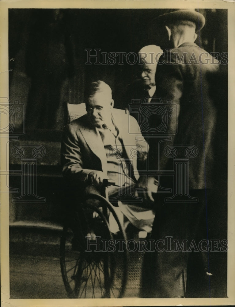 1935 Press Photo George W. Barrett in Court for Murder of Nelson B. Klein