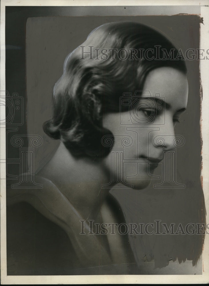 1931 Press Photo Karin Nissvandt to marry Prince Lennart of Sweden - nef52568