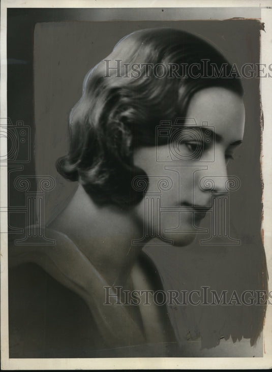 1931 Press Photo Karin Nissvandt to marry Prince Lennart of Sweden - nef52568