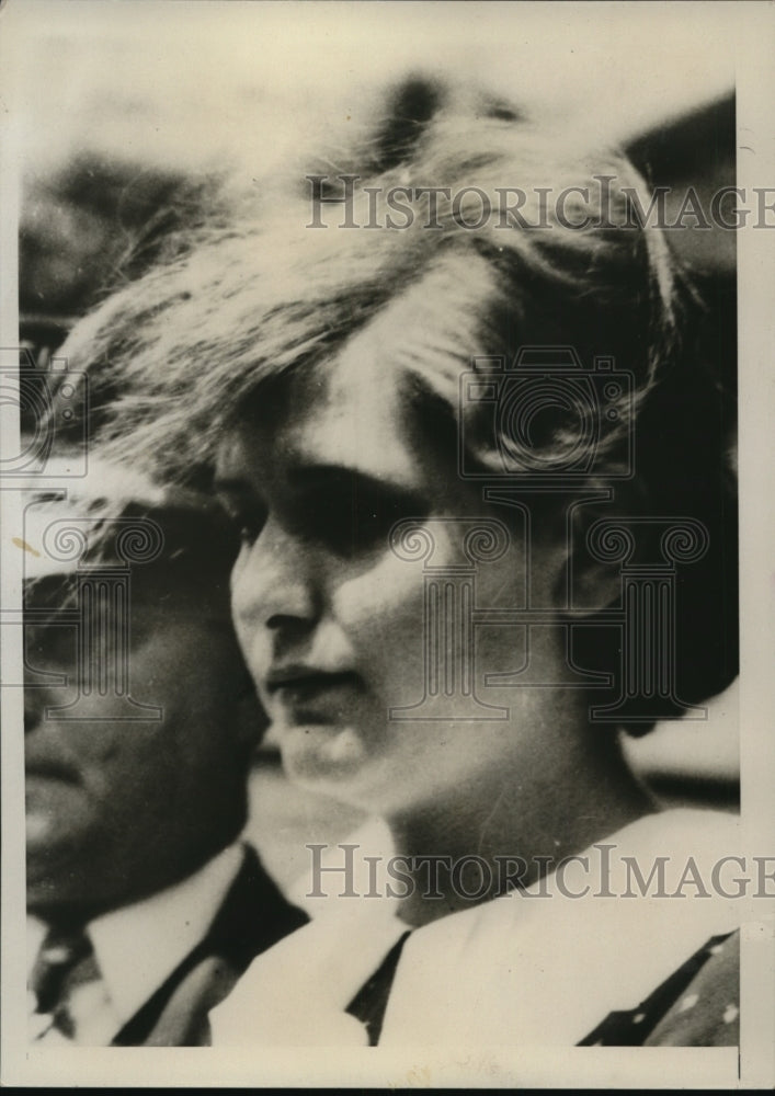 1934 Press Photo Norma Millen Appears Somber After Hours of Wracking Testimony