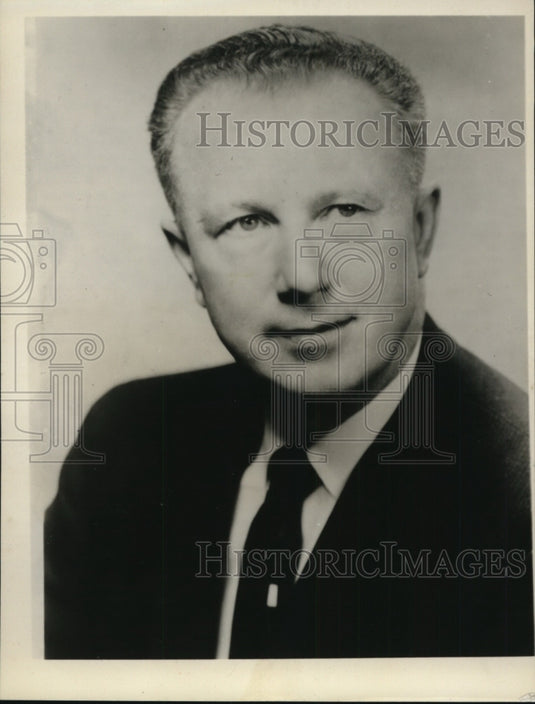 1961 Press Photo Dr. Paul N. Russell of Hoffman Electronics Corporation