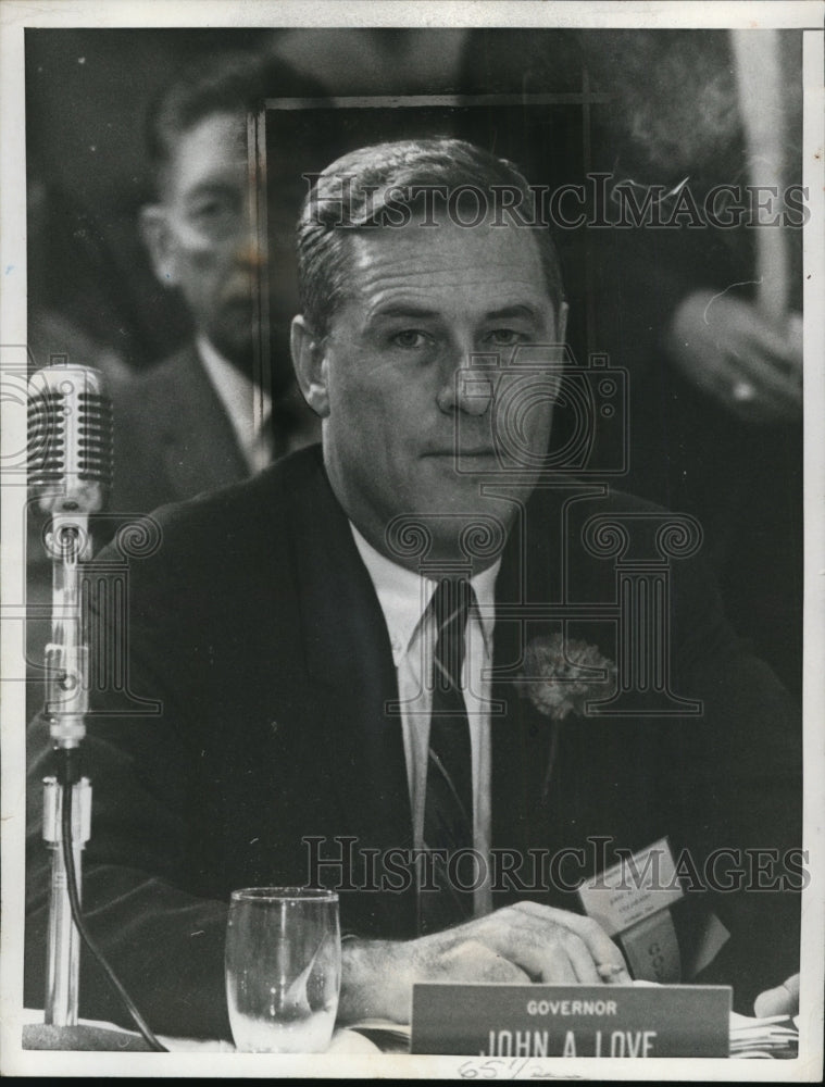 1963 Press Photo Governor John A. Love of Colorado - nef52930