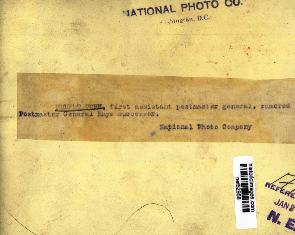 Press Photo Hubert Work, U.S. Postmaster General - nef52958