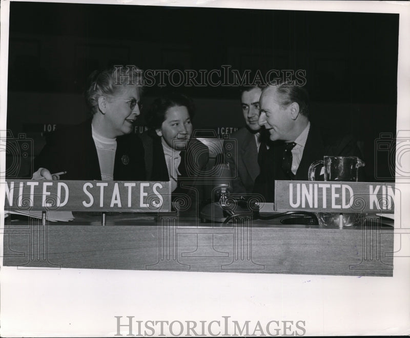 Load image into Gallery viewer, 1954 Press Photo Members of Social Committee of Economic &amp; Social Council
